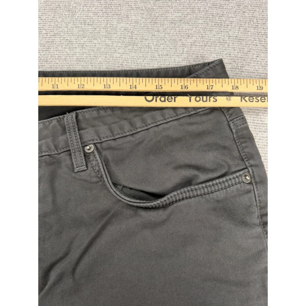 Quince Mens 5-Pocket Chino Pants Charcoal Grey Stretch Cotton 36x30* 28